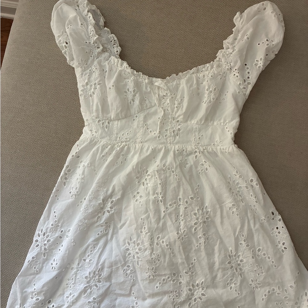 Altar'd State White Eyelet Top